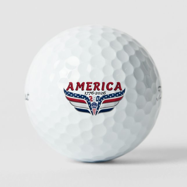 Balles De Golf Amérique 250 (Recto)