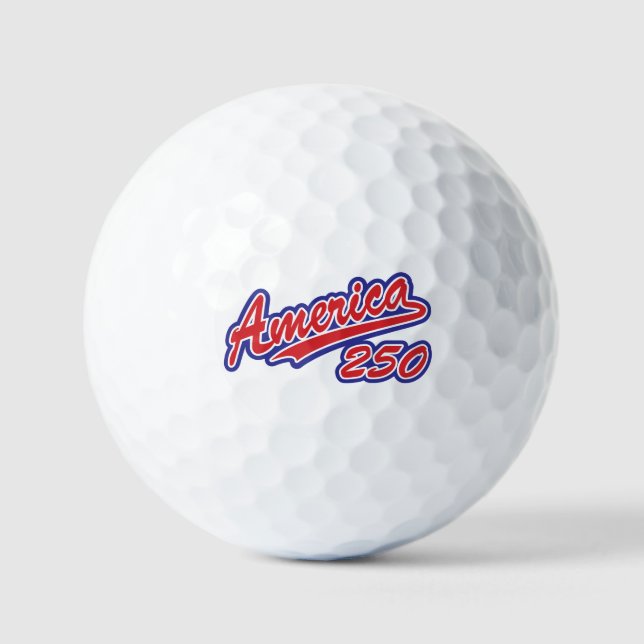 Balles De Golf Amérique 250 (Recto)