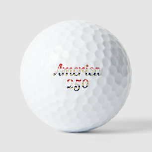 Balles De Golf Amérique 250 Rouge, Blanc Bleu Faux Or