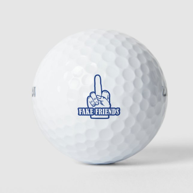 Balles De Golf Amis du doigt moyen (Devant)