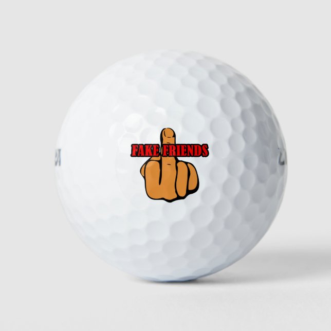 Balles De Golf Amis du doigt moyen (Devant)