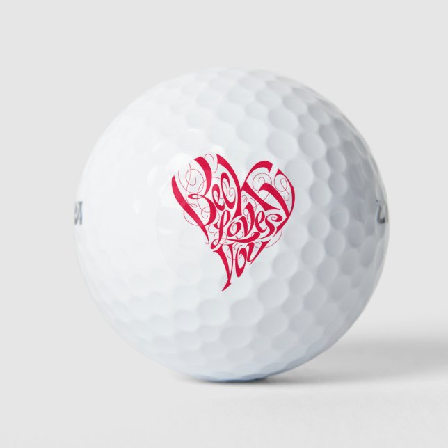 Balles De Golf amour Accessoires de golf & Gear de golf > Balls d (Devant)