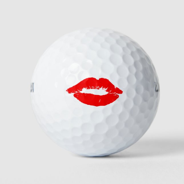 Balles De Golf Amour Coeur Romantique Baiser Amour Destinée (Devant)