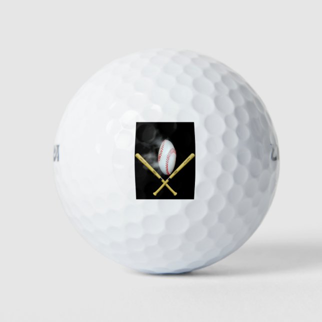 Balles De Golf amoureux de baseball (Devant)