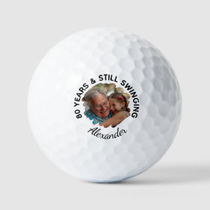 Balles De Golf Amusant 80ème anniversaire toujours en ébullition
