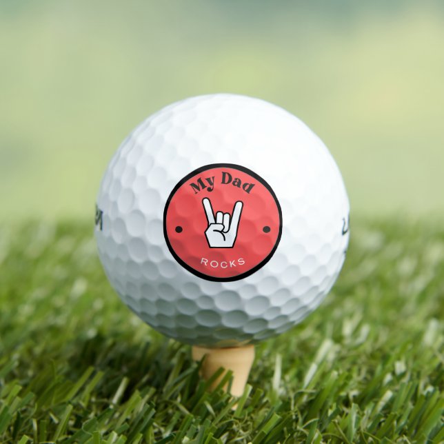 Balles De Golf Amusant ! Balls de golf - Mon papa ROCHE ! (T-shirt Insitu)