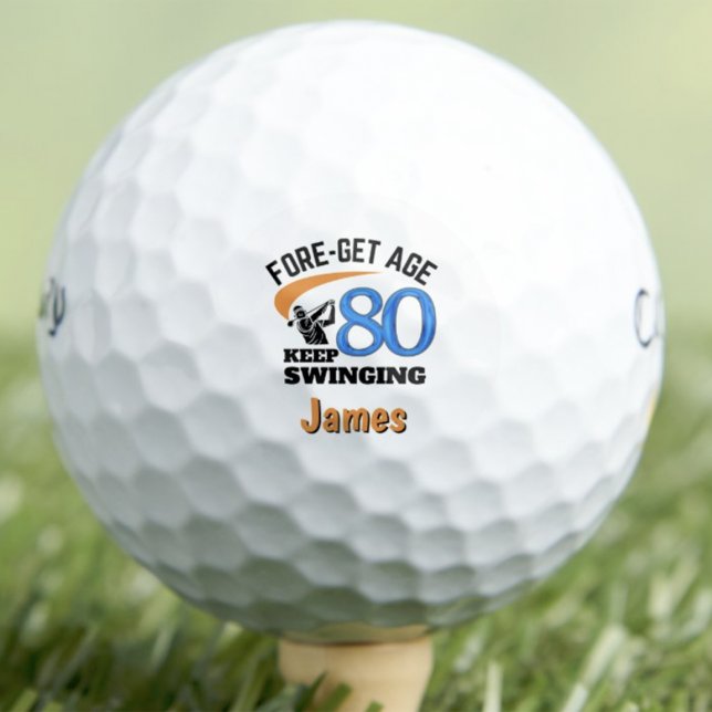 Balles De Golf Amusant cadeau d'anniversaire 80th pour frère - Ke (Créateur téléchargé)