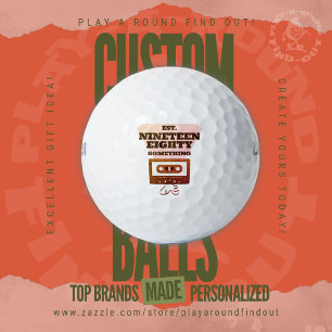 Balles De Golf Amusant cassette mixtape rétro des années 80 pour