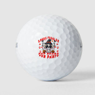 Balles De Golf Amusant Halloween Chien Citrouille design pour ani