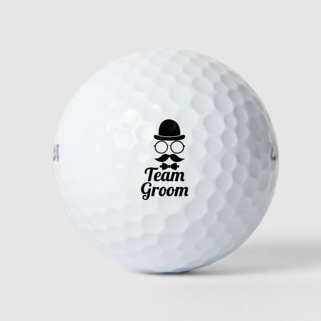 Balles De Golf Amusant Team Groom Bow Cravate Mariage Bachelor Pa (Devant)