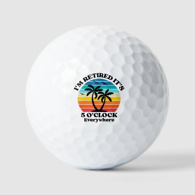 BALLES DE GOLF AMUSEMENT DE LA RETRAITE (Recto)