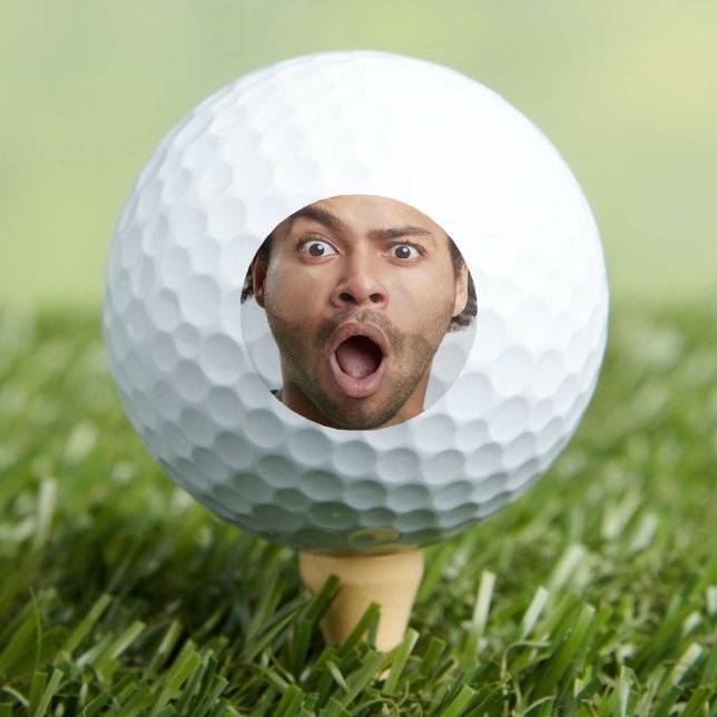 Balles De Golf Amusement Photo Personnalisé (Personalized Photo Fun Golf Balls)