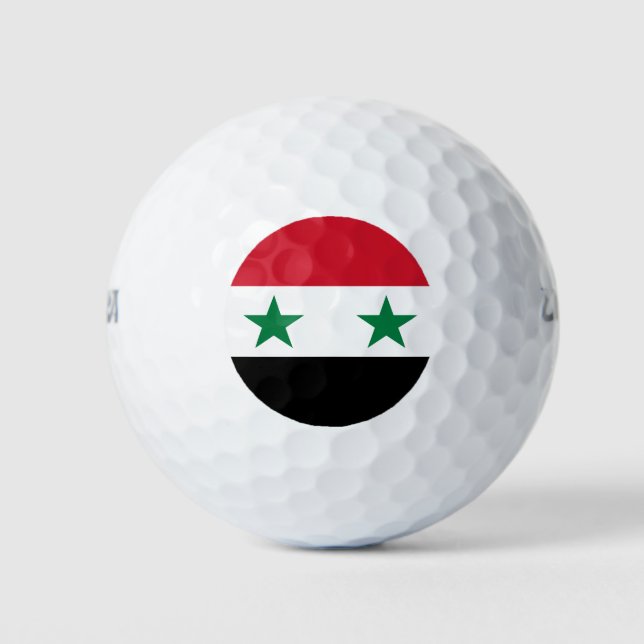 Balles De Golf Ancien drapeau de Syrie (Devant)
