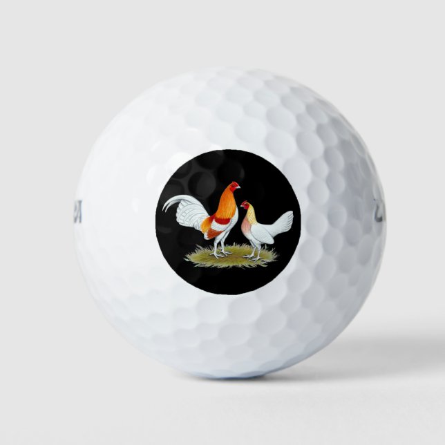 Balles De Golf Ancien jeu anglais Bantam : Red Pyle (Devant)