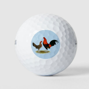 Balles De Golf Ancien jeu anglais Bantams : BB Red Pair
