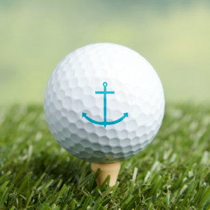 Balles De Golf Ancre Turquoise nautique