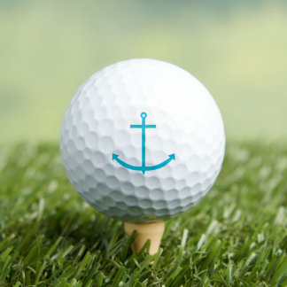 Balles De Golf Ancre Turquoise nautique