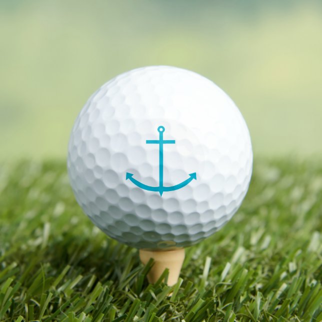 Balles De Golf Ancre Turquoise nautique (T-shirt Insitu)