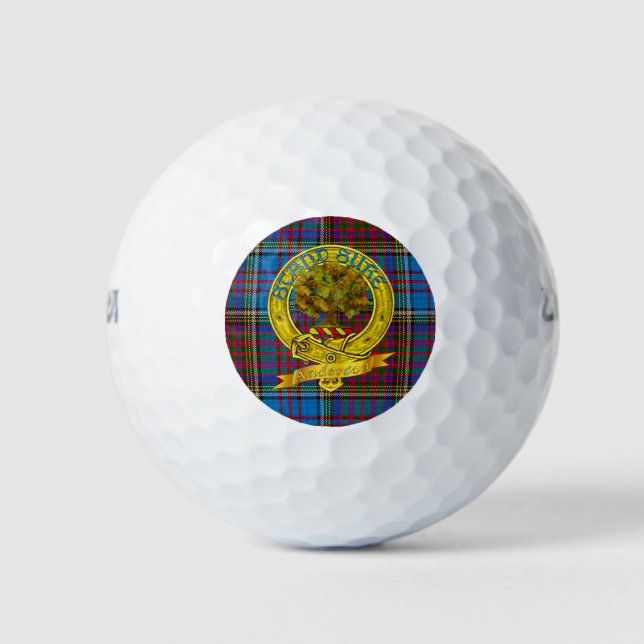 Balles De Golf Anderson Clan Motif 4 (Devant)