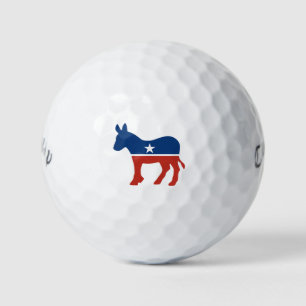 Balles De Golf Âne Rouge, Blanc, Bleu Saison électorale de mi-man