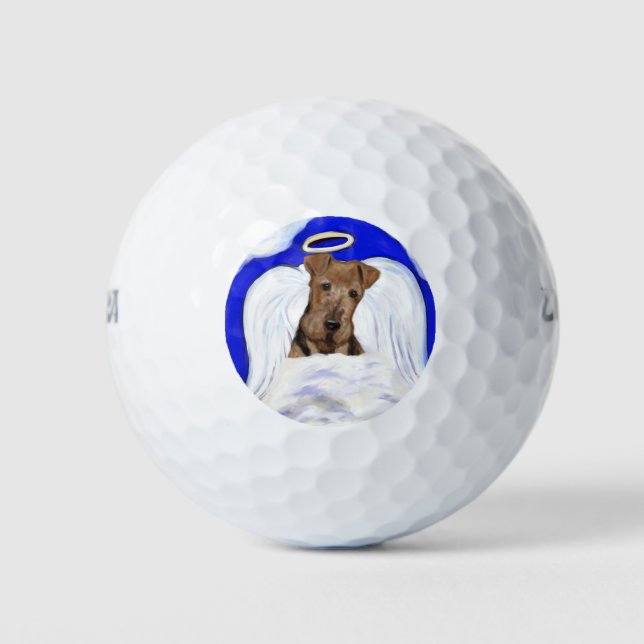 Balles De Golf Ange Airedale Terrier (Devant)