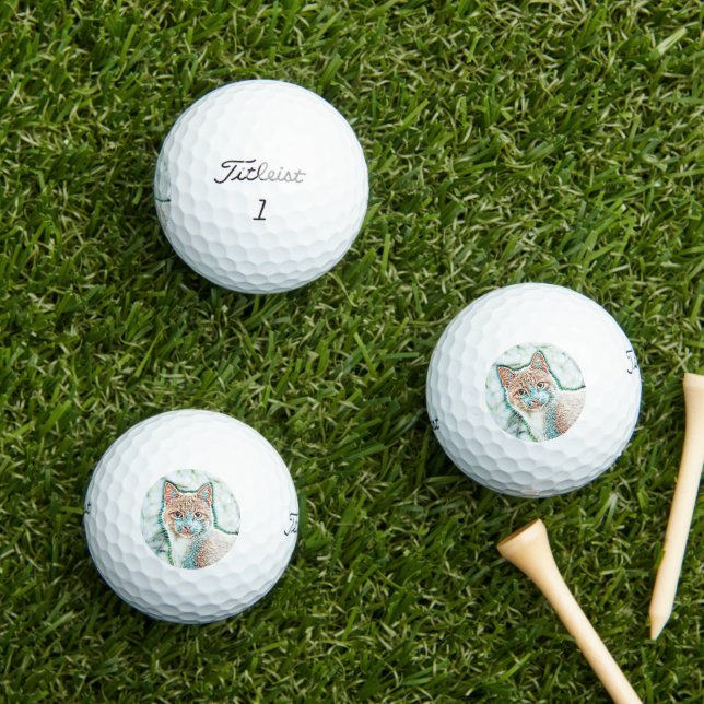 Balles De Golf AnimalMix_Cat_008 (Herbe in situ)