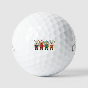 Balles De Golf Animaux adorables prêts pour l'hiver