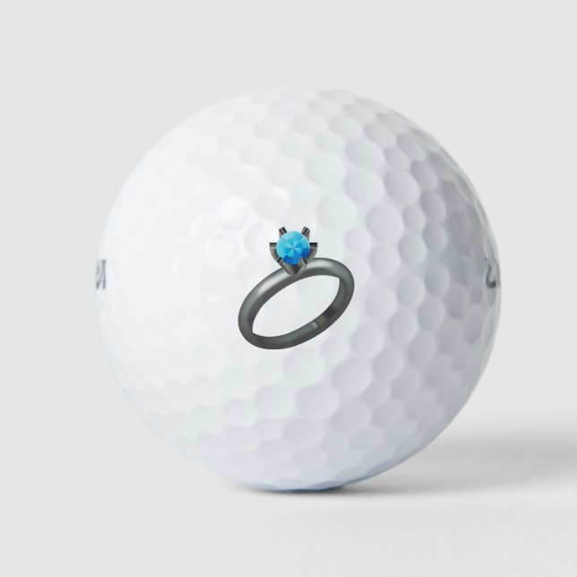 Balles De Golf Anneau de diamant - Emoji (Devant)