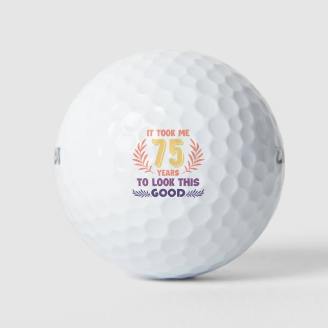 Balles De Golf Anniversaire 75 ans (Devant)