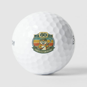 Balles De Golf Anniversaire drôle de 60 ans
