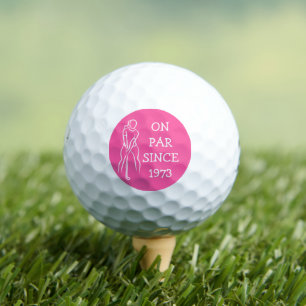 Balles De Golf Anniversaire Femme Golfeur Funny 50e heureux Par