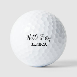 Balles De Golf Anniversaire Golfer Funny 40e heureux Bonjour Quar