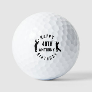 Balles De Golf Anniversaire Golfer Funny 40ème heureux Papa Golf