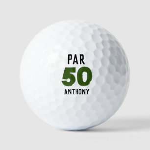 Balles De Golf Anniversaire Golfer Funny 50e heureux papa Par