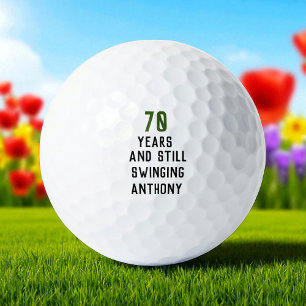 Balles De Golf Anniversaire Golfer Funny 70e heureux papa Par