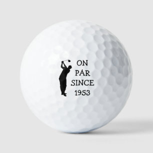Balles De Golf Anniversaire Golfer Funny 70e heureux Papa Par Hum