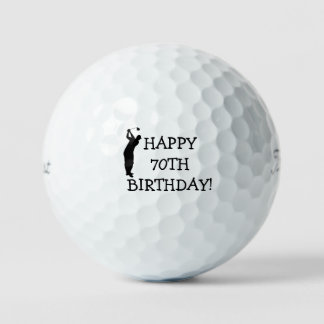 Balles De Golf Anniversaire Golfer Funny 70ème heureux Papa Golf