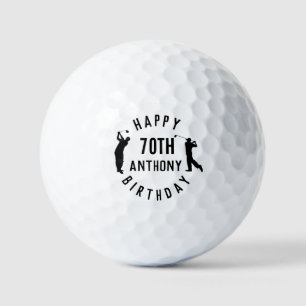 Balles De Golf Anniversaire Golfer Funny 70ème heureux Papa Golf