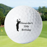 Balles De Golf Anniversaire Golfer Funny 70ème heureux Papa Golf<br><div class="desc">70e anniversaire. Parfait pour papa,  grand-père,  stepdad. Idée cadeau de golfeur. Personnalisez-le avec un an.</div>
