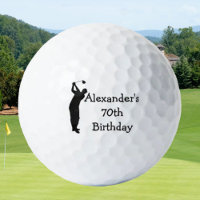 Anniversaire Golfer Funny 70ème heureux Papa Golf