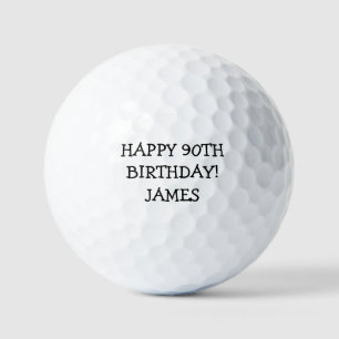 Balles De Golf Anniversaire Golfer Funny 90e heureux Humour papa