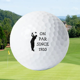 Balles De Golf Anniversaire Golfer Funny 90e heureux Papa Par Hum