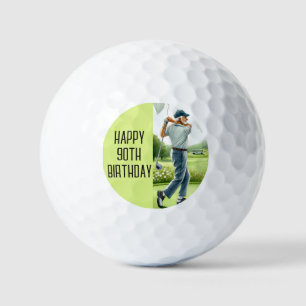 Balles De Golf Anniversaire Golfer Funny 90ème heureux Papa Golf