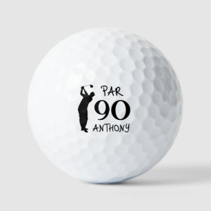 Balles De Golf Anniversaire Golfer Funny 90ème heureux Papa Golf