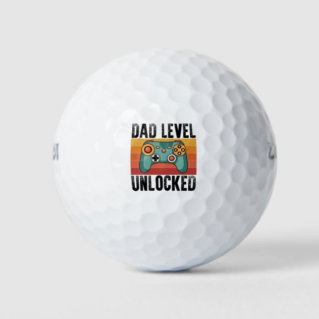 Balles De Golf Annonce de grossesse Niveau Papa Débloqué Nouveau  (Devant)