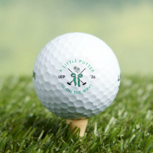Balles De Golf Annonce de naissance Bébé Golf Little Putter Ruban
