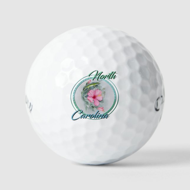 Balles De Golf Anole NC & Hibiscus (Recto)
