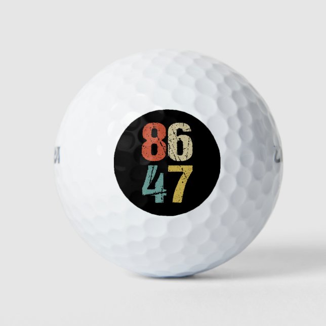 Balles De Golf Anti-Trump - 86 47 I (Devant)
