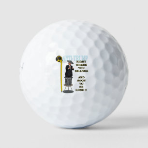 Balles De Golf Anti Trump / A droite là où vous êtes long,