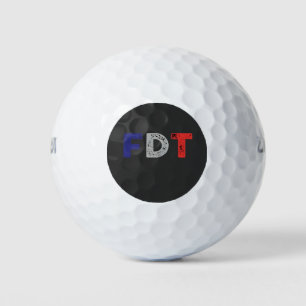 Balles De Golf Anti Trump Maga FDT résiste à la démocratie rétro